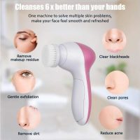 5 In 1 Waterproof Facial Cleaner Face Cleansing Brush - Image 3