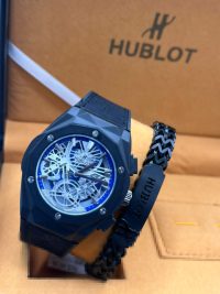 New Black Quality Masculine Hublot Wristwatch with wristband