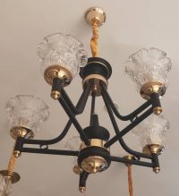 5 Amps Chandelier silver