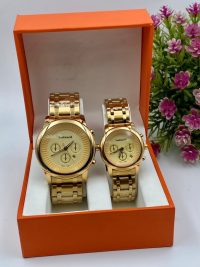 Couples Gold Lookworld Hydroconquest Quartz 47mm Watch