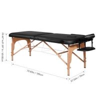 Fordable Massage Bed with Wooden Feet - Image 7