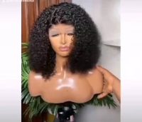 full closure pixie curl wig