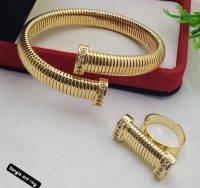 Gold Bracelet and Ring Set