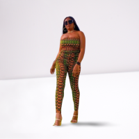 Kente Crop Top and Leggings Pant: Unleash Your Inner Goddess - Image 4