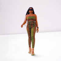 Kente Crop Top and Leggings Pant: Unleash Your Inner Goddess - Image 5