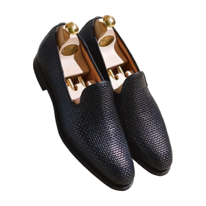 black leather loafers for men