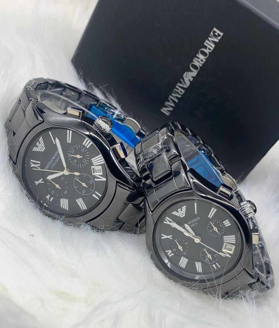 Emporio Armani Black Wrist Watch NobleMart