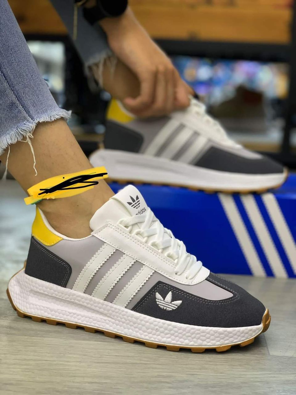 Adidas originals u path x cheap yellow